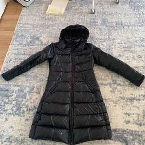 Montcler Women's Moka mid-length black puffer, size 1 (small)